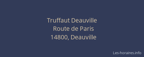 Truffaut Deauville