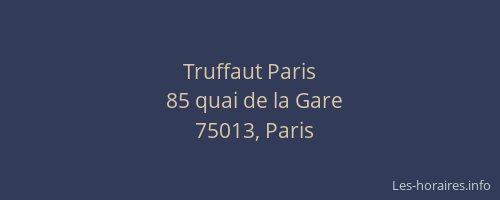 Truffaut Paris