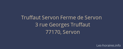 Truffaut Servon Ferme de Servon