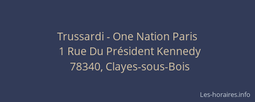 Trussardi - One Nation Paris
