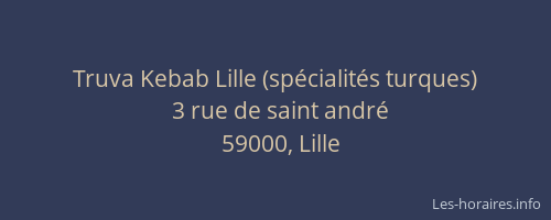 Truva Kebab Lille (spécialités turques)