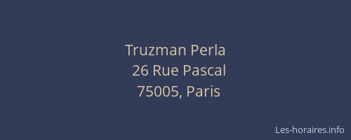 Truzman Perla