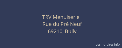 TRV Menuiserie