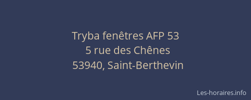 Tryba fen&ecirc;tres AFP 53
