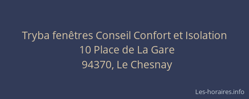 Tryba fenêtres Conseil Confort et Isolation