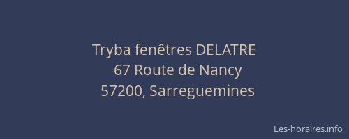 Tryba fen&ecirc;tres DELATRE