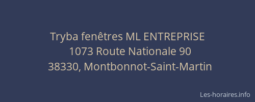 Tryba fen&ecirc;tres ML ENTREPRISE