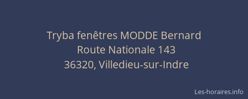 Tryba fen&ecirc;tres MODDE Bernard