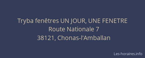 Tryba fen&ecirc;tres UN JOUR, UNE FENETRE