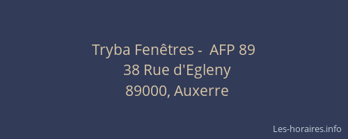 Tryba Fenêtres -  AFP 89