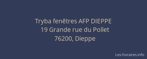 Tryba fenêtres AFP DIEPPE