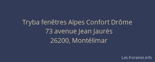 Tryba fenêtres Alpes Confort Drôme