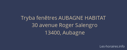 Tryba fenêtres AUBAGNE HABITAT