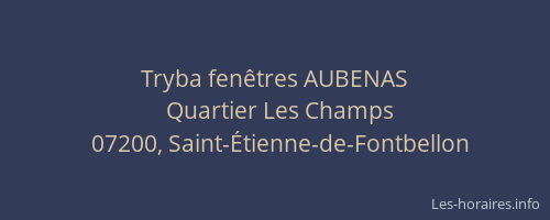 Tryba fenêtres AUBENAS