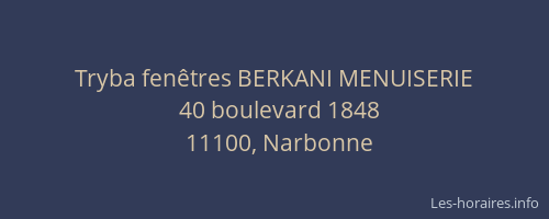 Tryba fenêtres BERKANI MENUISERIE