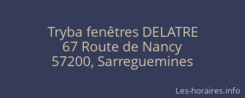 Tryba fenêtres DELATRE