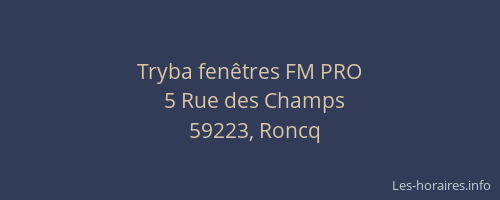 Tryba fenêtres FM PRO