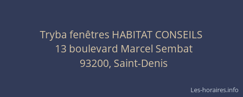 Tryba fenêtres HABITAT CONSEILS