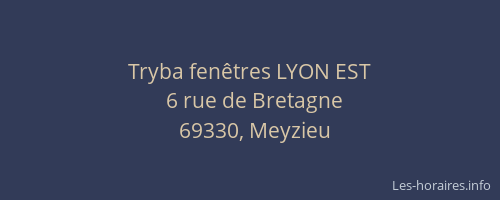 Tryba fenêtres LYON EST