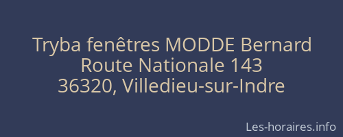 Tryba fenêtres MODDE Bernard