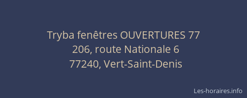 Tryba fenêtres OUVERTURES 77