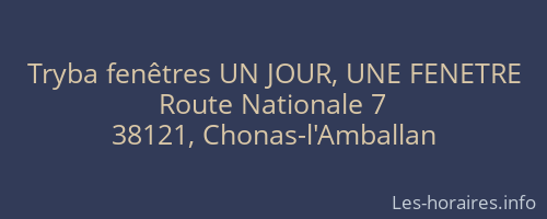 Tryba fenêtres UN JOUR, UNE FENETRE