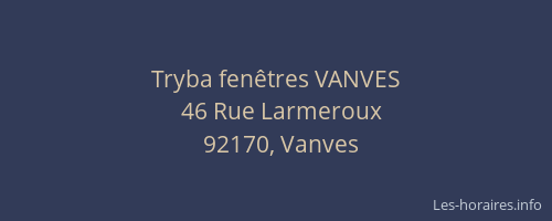 Tryba fenêtres VANVES