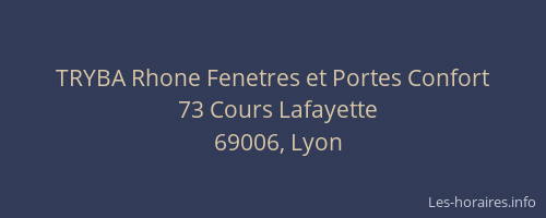 TRYBA Rhone Fenetres et Portes Confort