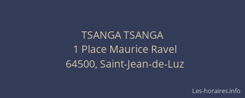 TSANGA TSANGA
