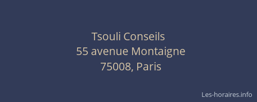 Tsouli Conseils