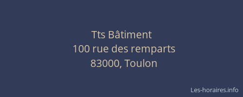 Tts Bâtiment