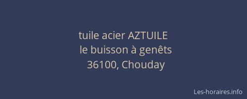 tuile acier AZTUILE