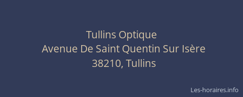 Tullins Optique