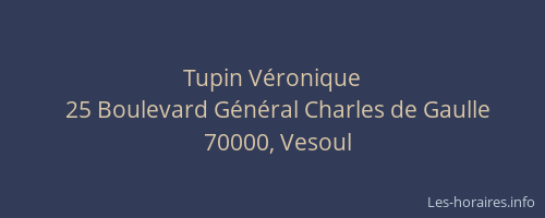 Tupin V&eacute;ronique