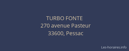 TURBO FONTE