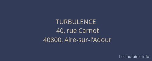 TURBULENCE