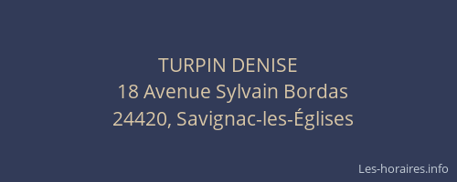 TURPIN DENISE