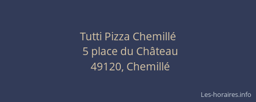 Tutti Pizza Chemillé