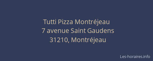 Tutti Pizza Montréjeau