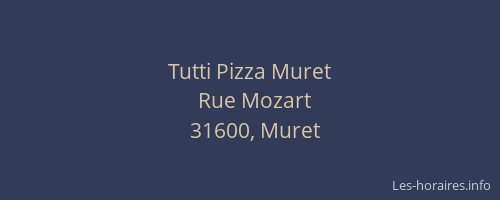 Tutti Pizza Muret