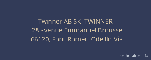 Twinner AB SKI TWINNER