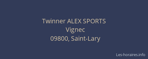 Twinner ALEX SPORTS