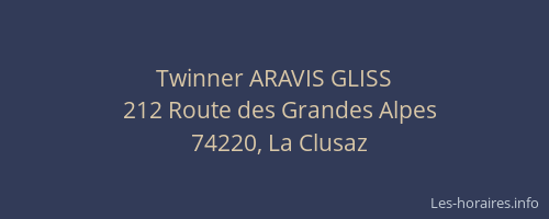 Twinner ARAVIS GLISS