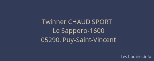 Twinner CHAUD SPORT