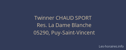 Twinner CHAUD SPORT