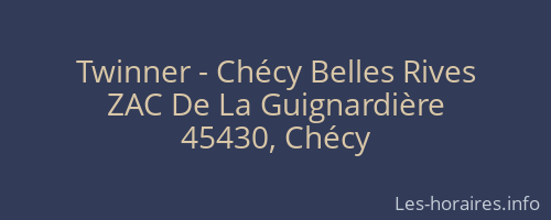 Twinner - Chécy Belles Rives