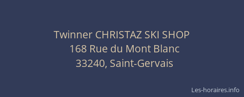 Twinner CHRISTAZ SKI SHOP