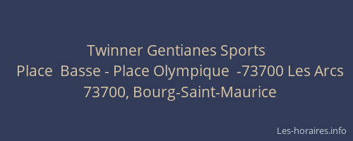 Twinner Gentianes Sports