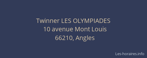 Twinner LES OLYMPIADES