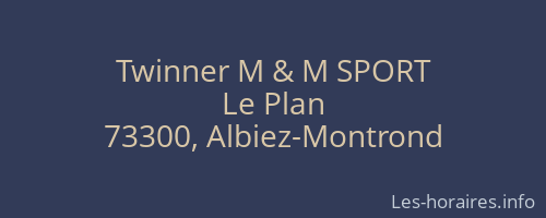 Twinner M & M SPORT